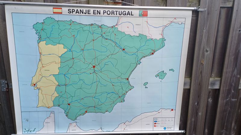 [901] Landkaart van Spanje en Portugal