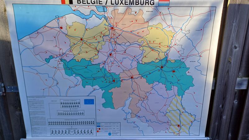 [917] Landkaart van België en Luxemburg